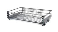 Выдвижная корзина д/посуды MIRA SOFT 800 мм ст.пруток ГРАФИТ (BOYARD, КИТАЙ)
